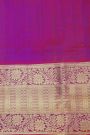 Venkatagiri Silk Dual Colour Saree With Florals And Leaves Jaal Border