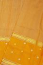 Venkatagiri Silk Light Orange Saree With Dollar Buttis Border