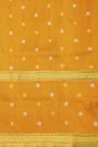 Venkatagiri Silk Light Orange Saree With Dollar Buttis Border