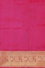 Venkatagiri Silk Pink Saree With Floral And Peacock Border