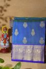 Venkatagiri Silk Dual Colour Saree With Florals And Peacocks Border