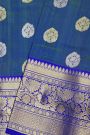 Venkatagiri Silk Dual Colour Saree With Florals And Peacocks Border