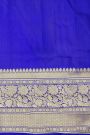 Venkatagiri Silk Dual Colour Saree With Florals And Peacocks Border