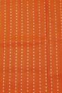 Venkatagiri Silk Orange Saree With Florals In Lines Body