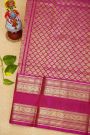 Venkatagiri Silk Red Saree With Florals And Parrots Border