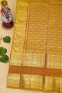 Venkatagiri Silk Maroon Saree With Checks And Floral Buttis Body