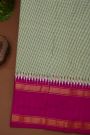 Ikat Silk Multi-Colour Saree With Diamonds In Gap Border