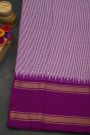 Ikat Silk Dual Colour Saree With Gap Border