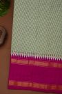 Ikat Silk Multi-Colour Saree With Floral And Leaf Pallu