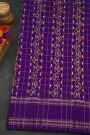 Ikat Silk Yellow Saree With Florals And Buttis Body