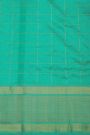 Ikat Silk Royal Blue Saree With Elephants And Florals Border