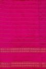 Ikat Silk Royal Blue Saree With Florals And Buttis In Checks Body