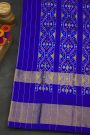 Ikat Silk Mustard Saree With Florals And Leaves Jaal Body