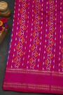 Ikat Silk Lavender Saree With Florals And Buttis Body