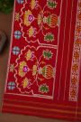 Ikat Silk Multi-Colour Saree With Florals And Animals In Ikat Design Body