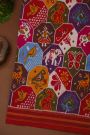 Pochampally Ikat Silk Multi-Colour Saree With Floral And Animal Body
