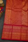 Pochampally Ikat Silk Royal Blue Saree With Floral And Peacock Border