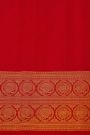 Pochampally Ikat Silk Purple Saree With Peacock And Deer Border