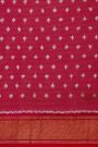 Ikat Silk Cream Saree With Florals And Leaves In Ikat Design Body