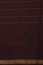 Ikat Silk Dual Colour Saree With Florals And Leaves In Ikat Design Body