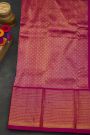 Pochampally Ikat Silk Royal Blue Saree With Floral And Mango Paisley Border