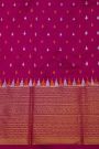 Pochampally Ikat Silk Royal Blue Saree With Floral And Mango Paisley Border