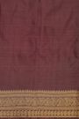 Pochampally Ikat Silk Mustard Saree With Floral And Leaf Jaal Border