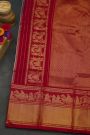 Pochampally Ikat Silk Multi-Colour Saree With Zari Pallaki Border