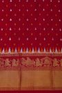Pochampally Ikat Silk Multi-Colour Saree With Zari Pallaki Border