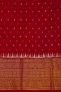 Ikkat Silk Purple Saree With Peacock Floral Leaf Jaal Border