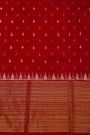 Ikkat Silk Multi-Colour Saree With Floral Leaf Zig-Zag Border