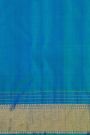 Kancheepuram Silk Royal Blue Saree With Golden Checks And Zari Motifs