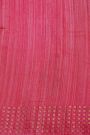 Fusion Silk Rani Pink Saree With Golden Sequins Border