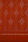 Fusion Ikat Silk Off White Saree With Florals And Peacocks In Thread Work Body