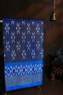 Pochampally Ikat Silk Navy Blue Saree With Floral Buttis Body