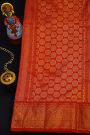 Fusion Ikat Silk Off White Saree With Patch Work Floral Body