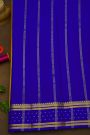 Mysore Silk Mustard Yellow Saree With Buttis Border
