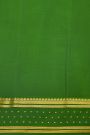 Mysore Crepe Red Saree With Florals And Buttis Border