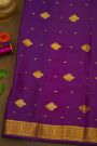Mysore Crepe Lime Green Saree With Paisley And Florals Border