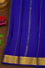 Mysore Crepe Lavender Saree With Florals Buttis Border