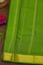 Mysore Crepe Violet Saree With Florals Border
