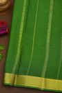 Mysore Crepe Maroon Saree With Floral Border