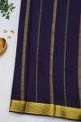 Mysore Crepe Teal Green Saree With Floral And Buttis Border