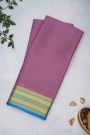 Mysore Crepe Baby Pink Saree With Floral And Buttis Border