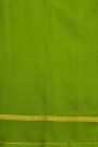 Mysore Crepe Cream Saree With Plain Border