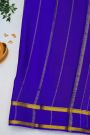 Mysore Crepe Yellow Saree With Gap Border