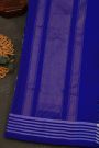 Pochampalli Ikat Silk Multi Colour Saree With Geometric Motifs And Striped Border