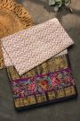 Fusion Silk Off White Saree With Pochampally Weave Body