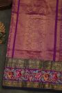 Fusion Silk Off White Saree With Pochampally Weave Body