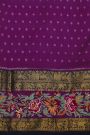 Fusion Silk Off White Saree With Pochampally Weave Body